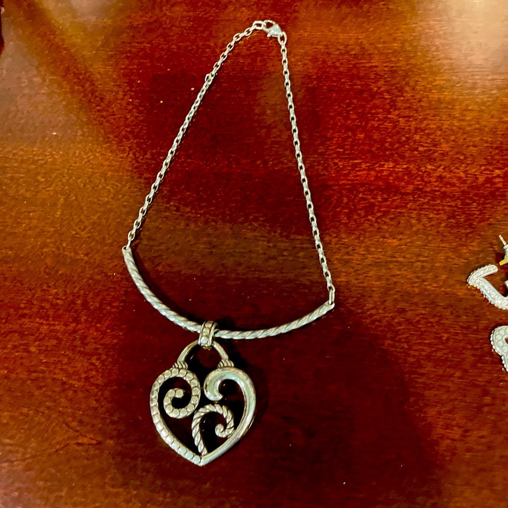 Heart shaped sterling necklace
